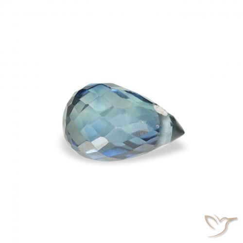 Safira Cerceta Natural 0.52ct, Briolette, VS