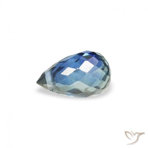 Safira Cerceta Natural 0.52ct, Briolette, VS