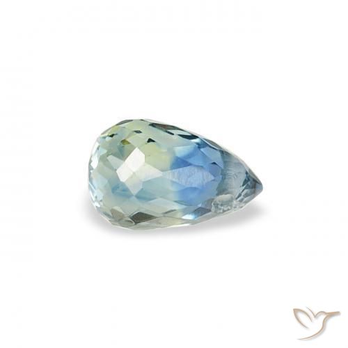 Safira Cerceta Natural 0.47ct, Briolette, VS
