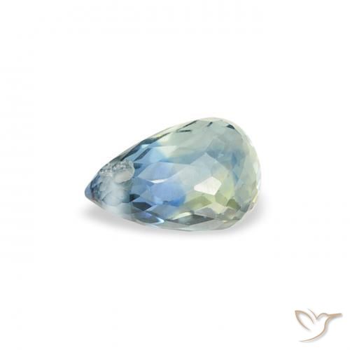 Safira Cerceta Natural 0.47ct, Briolette, VS