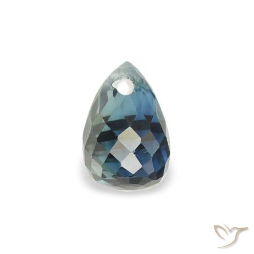0.61ct Natural Cerceta Safira, Briolette, VS-SI