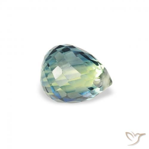 Safira Cerceta Natural 0.71ct, Briolette, VS