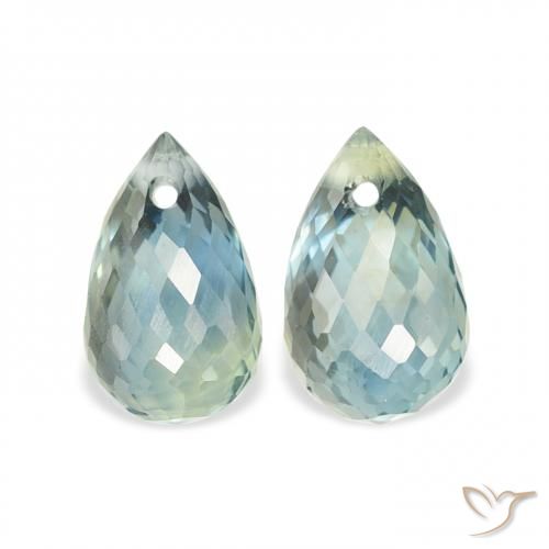 1.42ctw Natural Cerceta Safira, Briolette, VS