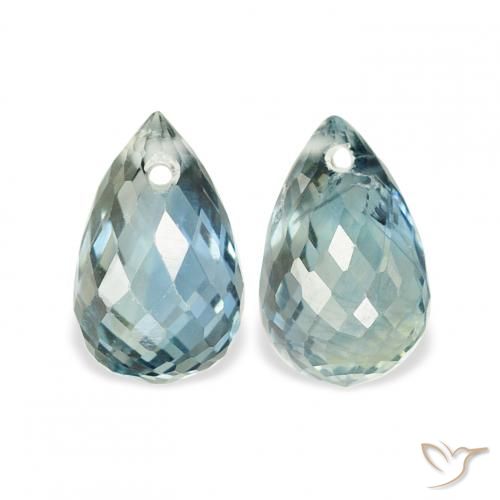 1.42ctw Natural Cerceta Safira, Briolette, VVS-VS