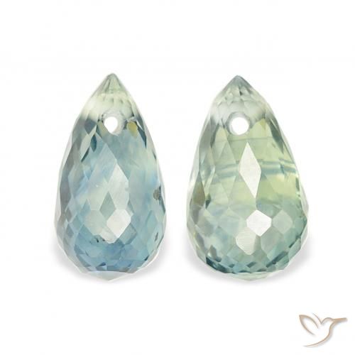 1.01ctw Natural Cerceta Safira, Briolette, VS