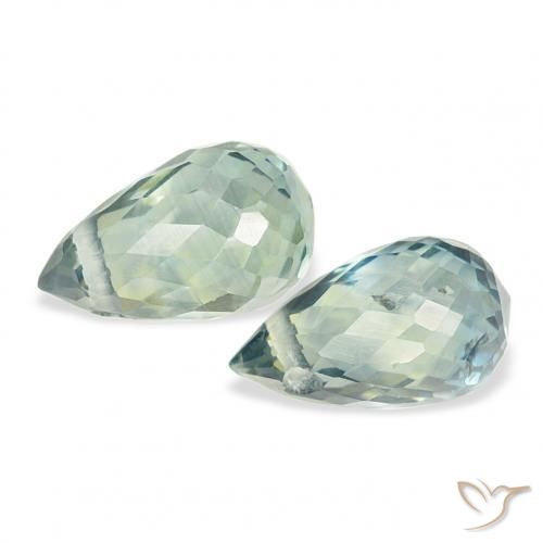 Pedras preciosas de Safira Cerceta natural de 1.01 ct, Briolette, VS