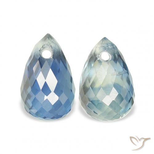 1.54ctw Natural Cerceta Safira, Briolette, VS