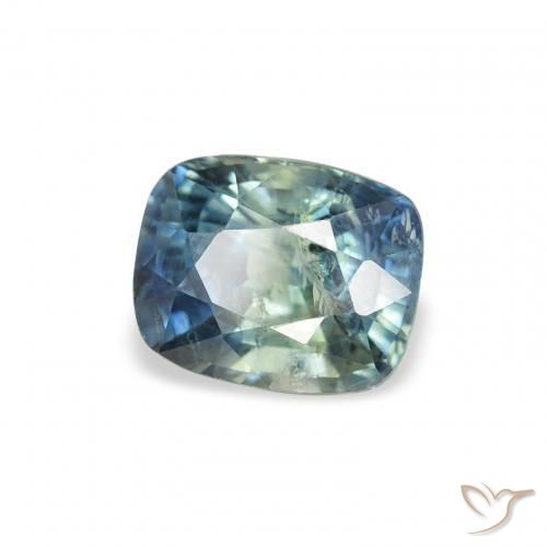 Safira Cerceta Natural 1.21ct, Almofada, SI