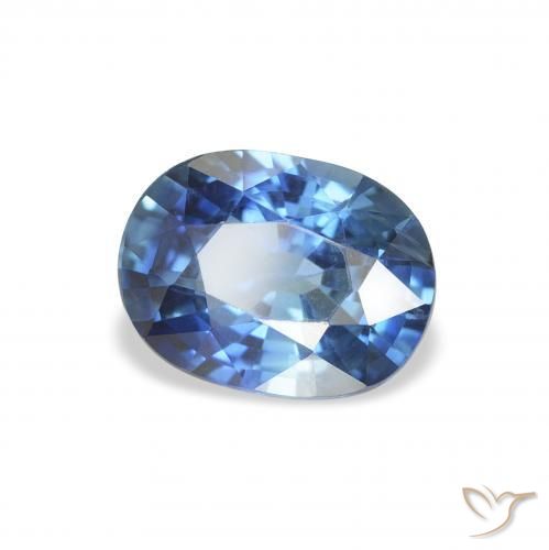 Safira Azul claro Natural 1.78ct, oval, VS
