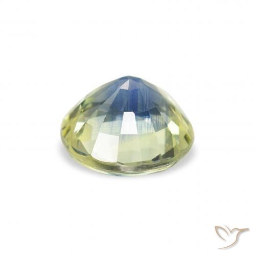 Safira Azul claro Natural 1.68ct, Redondo, VVS-VS