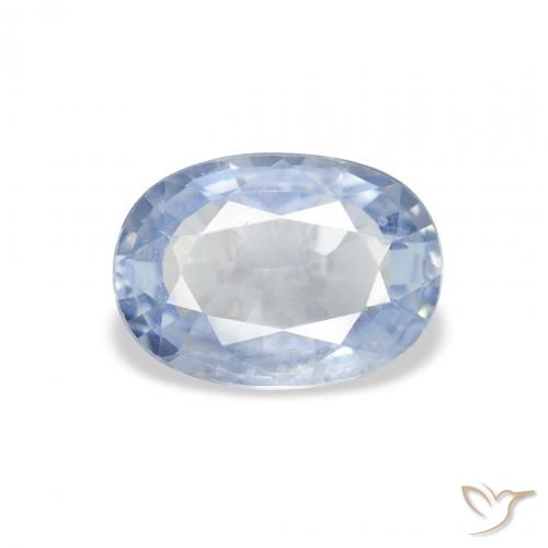 2.00ct Natural Azul claro Safira, oval, VS