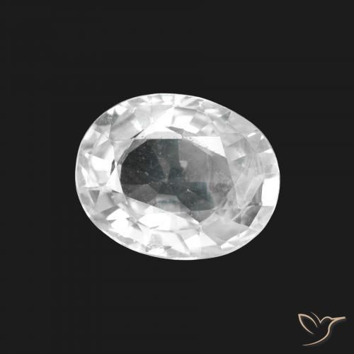 Safira Branco Natural 1.67ct, oval, VS