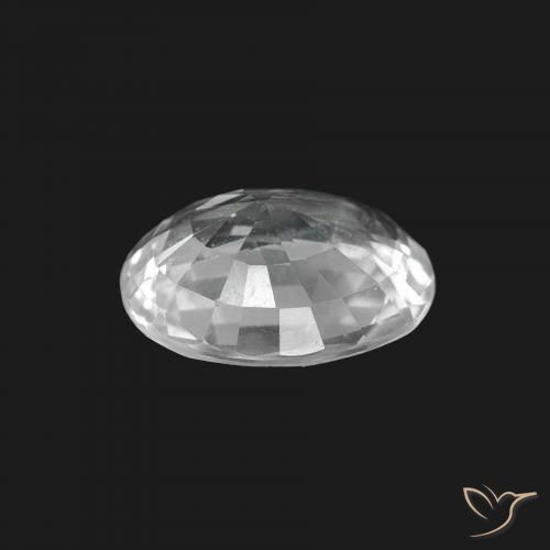 Safira Branco Natural 1.67ct, oval, VS