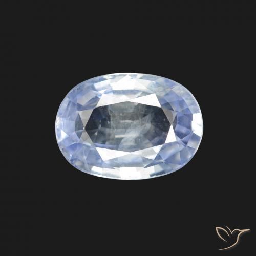 1.80ct Natural Branco azulado Safira, oval, VS