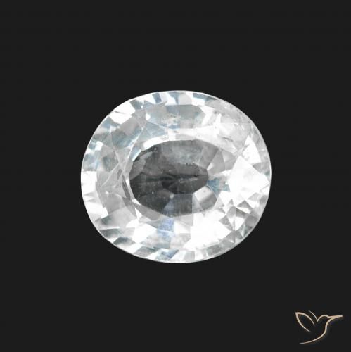 1.64ct Natural Branco azulado Safira, oval, VS