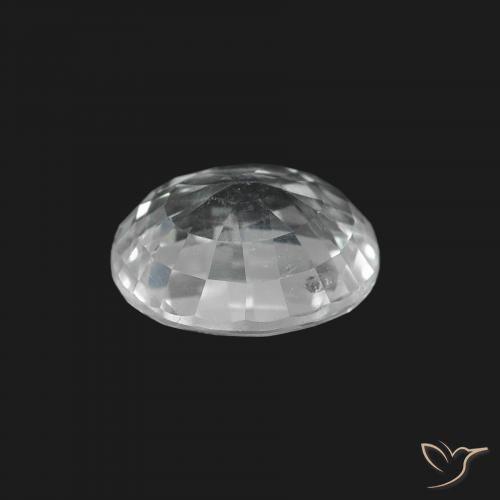 Safira Branco azulado Natural 1.68ct, oval, VS