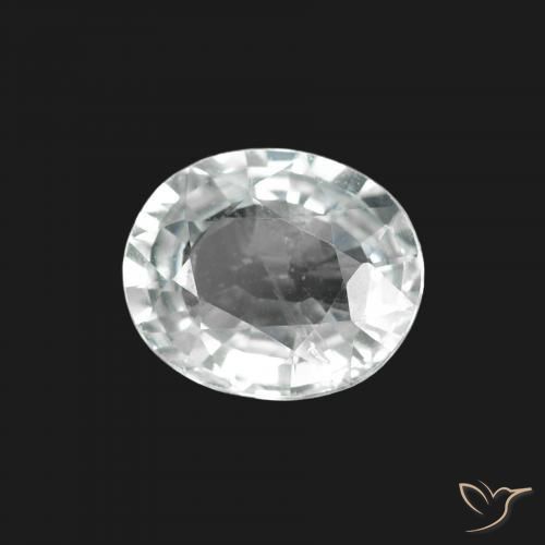 Safira Branco Natural 1.60ct, oval, VS