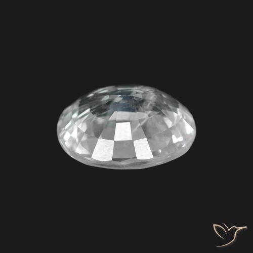 Safira Branco Natural 1.60ct, oval, VS