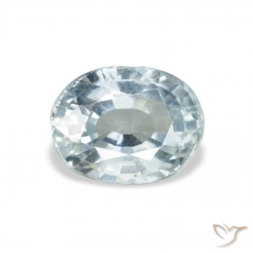 2.59ct Natural Branco azulado Safira, oval, VS