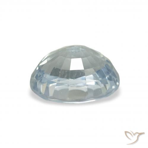 Safira Branco azulado Natural 2.59ct, oval, VS