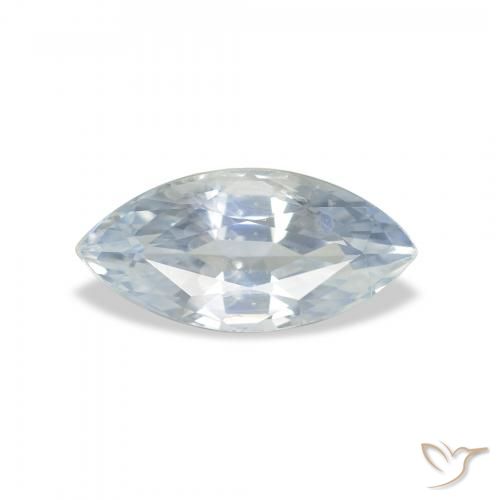 1.82ct Natural Branco azulado Safira, Marquesa, VS
