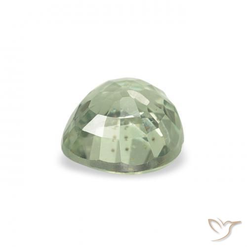 Safira Verde muito claro Natural 0.70ct, Coração, VS