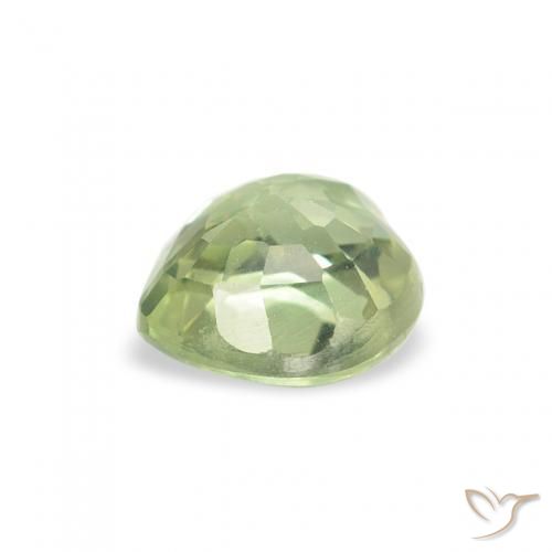Safira Luz verde Natural 0.64ct, Coração, VS