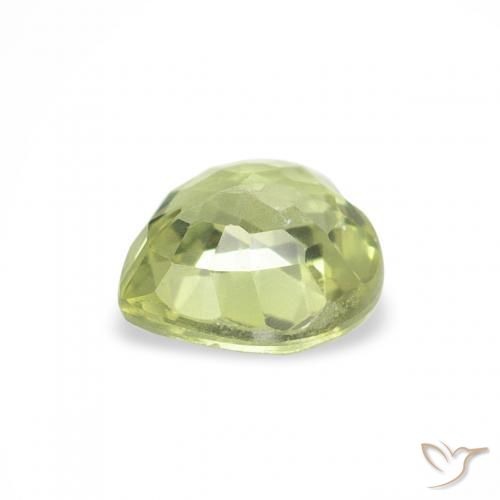 Safira Luz verde Natural 0.69ct, Coração, VS