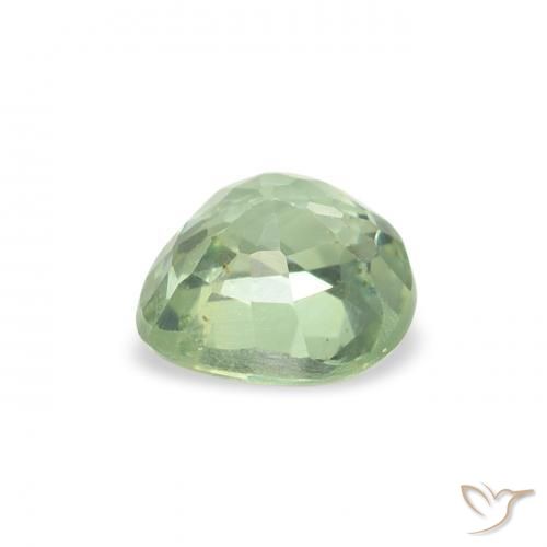 Safira Luz verde Natural 0.70ct, Coração, VS