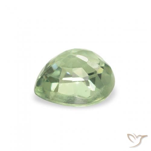 Safira Verde Sábio Claro Natural 0.67ct, Coração, VS