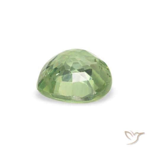 Safira Luz verde Natural 0.66ct, Coração, VS