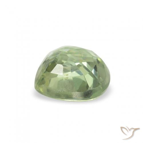 Safira Luz verde Natural 0.66ct, Coração, VS