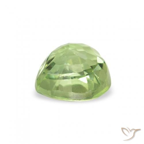 Safira verde quente Natural 0.71ct, Coração, VS