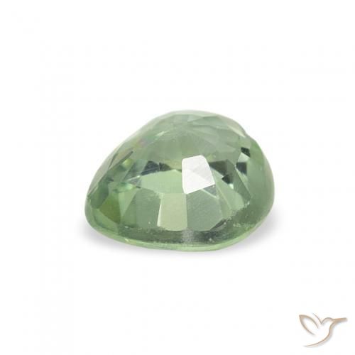 Safira Verde Floresta Claro Natural 0.67ct, Coração, VS