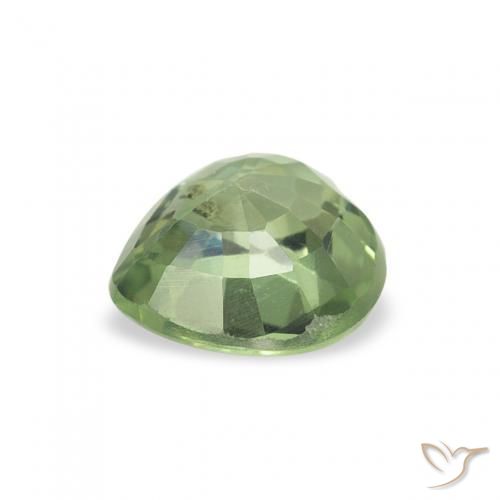 Safira verde quente Natural 0.67ct, Coração, VS