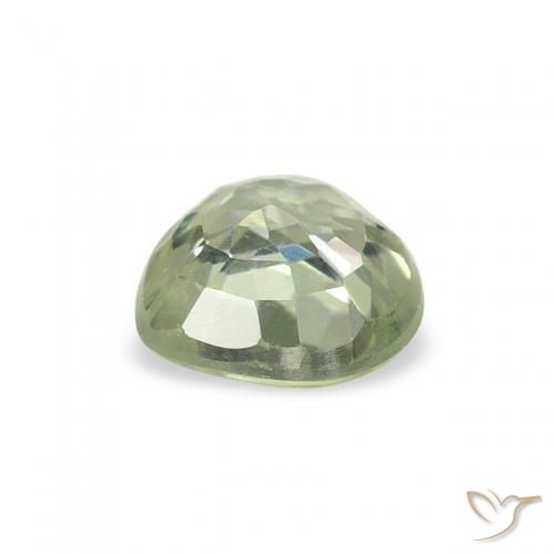 Safira Verde acinzentado Natural 0.62ct, Coração, VS