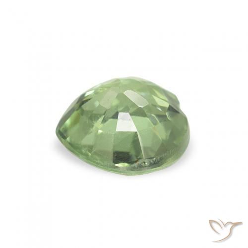 Safira Verde floresta Natural 0.64ct, Coração, VS