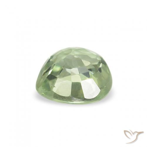 Safira Luz verde Natural 0.64ct, Coração, VS
