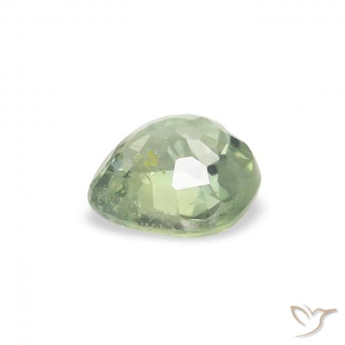 Safira Luz verde Natural 0.65ct, Coração, VS
