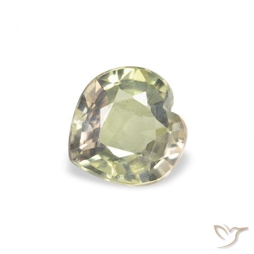 0.63ct Natural Multicolorido Safira, Coração, VS