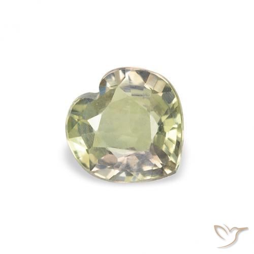 Safira Multicolorido Natural 0.63ct, Coração, VS