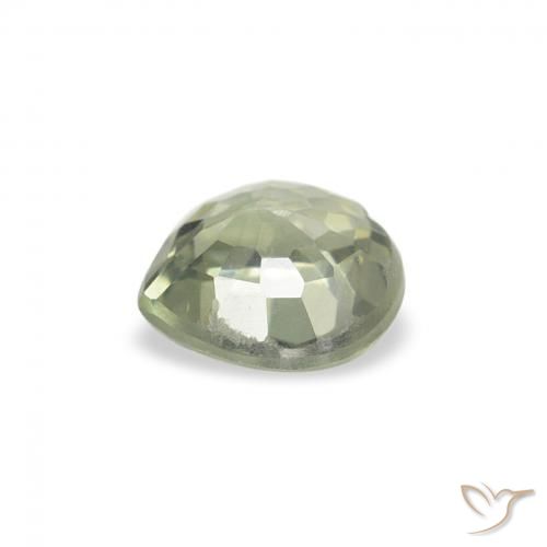Safira Verde médio Natural 0.62ct, Coração, VS