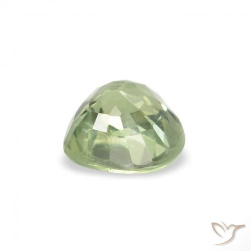 Safira Luz verde Natural 0.74ct, Coração, VS