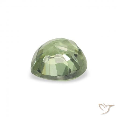 Safira Verde floresta Natural 0.68ct, Coração, VS