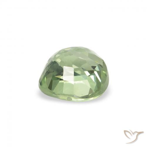 Safira Verde pálido Natural 0.76ct, Coração, VS
