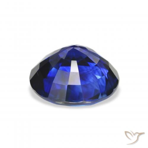 Safira azul real Natural 7.03ct, Redondo, VS
