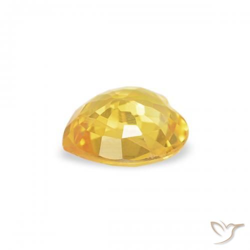 Safira Dourado médio Natural 0.36ct, Coração, VS