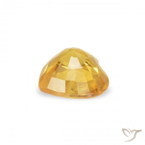 Safira ouro brilhante Natural 0.43ct, Coração, VS