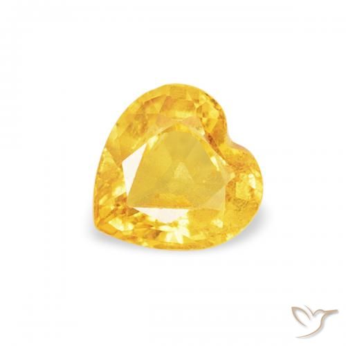 0.40ct Natural Top Ouro Safira, Coração, VS