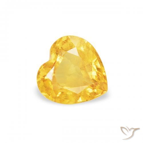 Safira Top Ouro Natural 0.40ct, Coração, VS